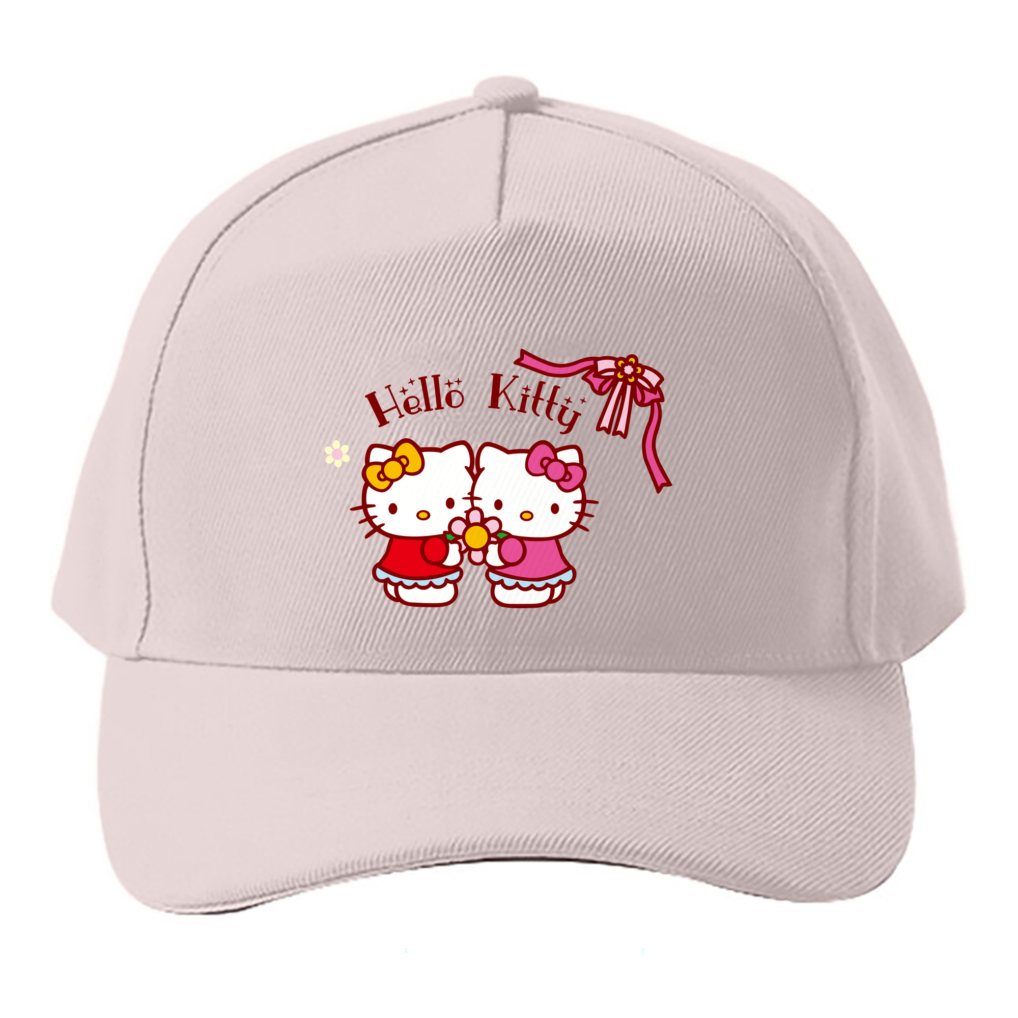 （画像用） Hello Kitty ハローキティ ベースボールキャップ 綿100％ 男女兼用 帽子 スポーツ